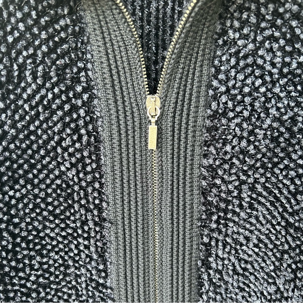 Giorgio Armani Black Textured Cardigan - Picture 3 of 7